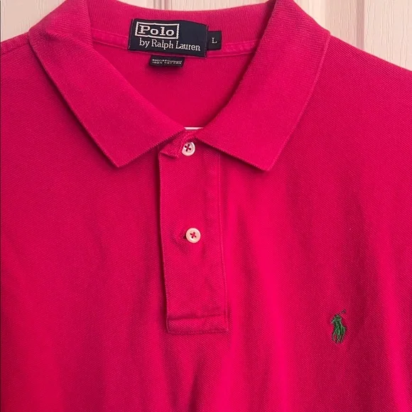 Polo by Ralph Lauren Men's Vibrant Pink Polo Shirt - Picture 1 of 4